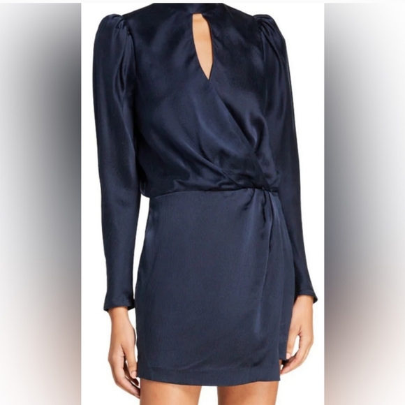 Frame Denim Dresses & Skirts - NWOT Frame Mock Neck Wrap Party Dress Size S/P